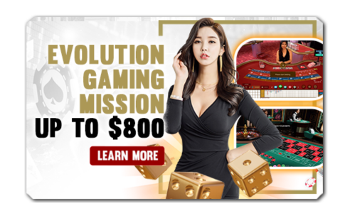 You are currently viewing EVOLUTION GAMING MISSION UP TO $800